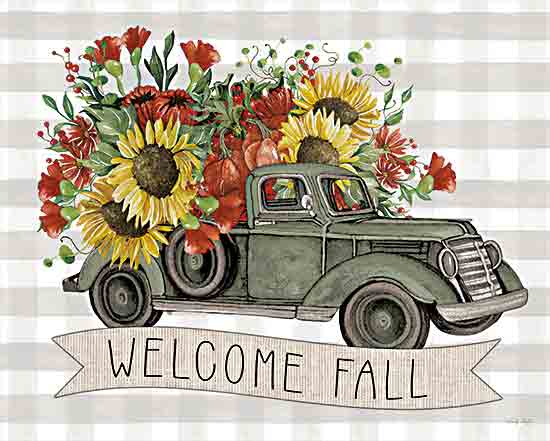 Cindy Jacobs CIN3131 - CIN3131 - Welcome Fall Truck - 16x12 Welcome Fall, Truck, Flower Truck, Sunflowers, Fall Flowers, Fall, Autumn from Penny Lane