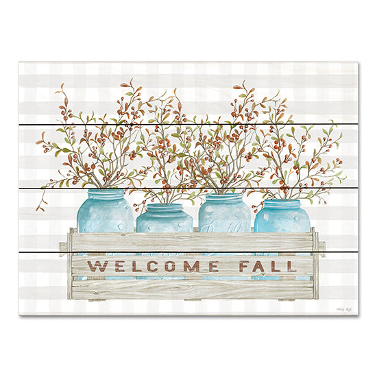 Cindy Jacobs CIN3135PAL - CIN3135PAL - Welcome Fall Jars - 16x12 Welcome Fall Jars, Ball Jars, Berries, Still Life, Country, Wooden Box, Fall, Autumn from Penny Lane
