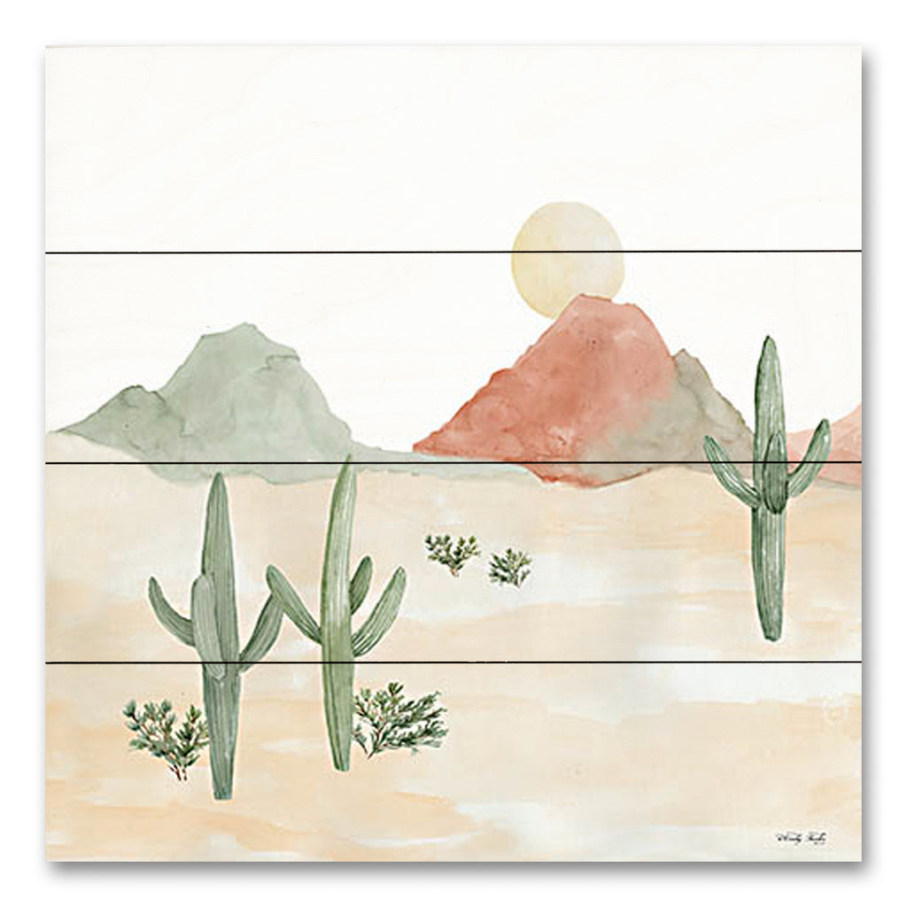 Cindy Jacobs CIN3145PAL - CIN3145PAL - Desert Sun I - 12x12 Abstract, Desert, Cactus, Mountains, Sun, Nature, Landscape from Penny Lane