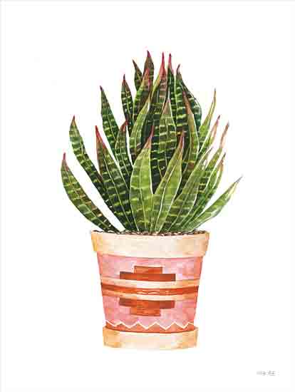 Cindy Jacobs CIN3154 - CIN3154 - Aztec Pot IV - 12x16 Aztec Pot, Potted Plant, Cactus, Succulent, Southwestern, Botanical from Penny Lane