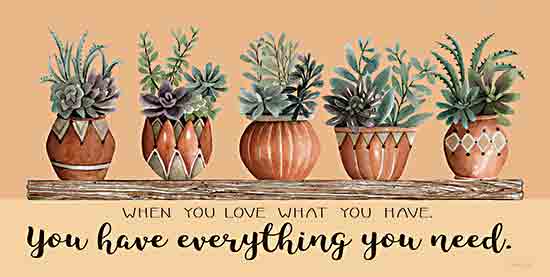 Cindy Jacobs CIN3161 - CIN3161 - Love What You Have - 18x9 Love What You Have, Motivational, Cactus, Succulents, Aztec Pots, Southwestern, Typography, Signs from Penny Lane