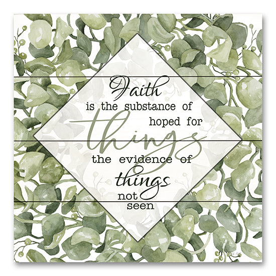 Cindy Jacobs CIN3172PAL - CIN3172PAL - Faith Is… - 12x12 Faith is the Substance of Things Hoped For, Bible Verse, Hebrews, Greenery, Typography, Signs from Penny Lane
