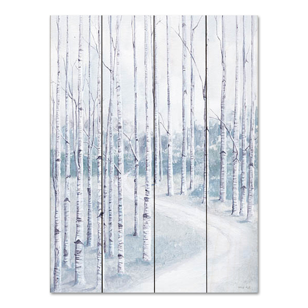 Cindy Jacobs CIN3197PAL - CIN3197PAL - Birch Forest - 12x16 Birch Trees, Forest, Path, Landscape, Blue & White from Penny Lane