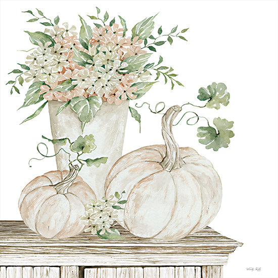 Cindy Jacobs CIN3219 - CIN3219 - Autumn Floral - 12x12 Autumn Floral, Flowers, Fall, Autumn, Pumpkins, Still Life, Neutral Palette from Penny Lane