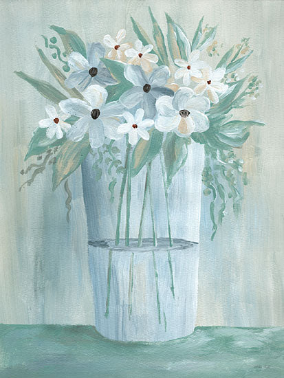 Cindy Jacobs CIN3237 - CIN3237 - Cottage Floral I - 12x18 Flowers, White Flowers, Abstract, Bouquet, Blooms, Vast, Cottage/Country from Penny Lane