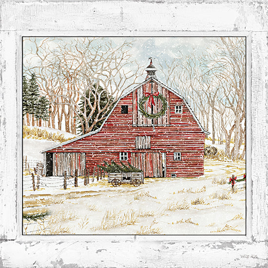 Cindy Jacobs CIN3262 - CIN3262 - Winter Window II - 12x12 Barn, Farm, Winter, Window, Landscape, Christmas, Holidays, Farmhouse/Country from Penny Lane