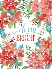 CIN3295 - Merry & Bright Poinsettias - 12x16