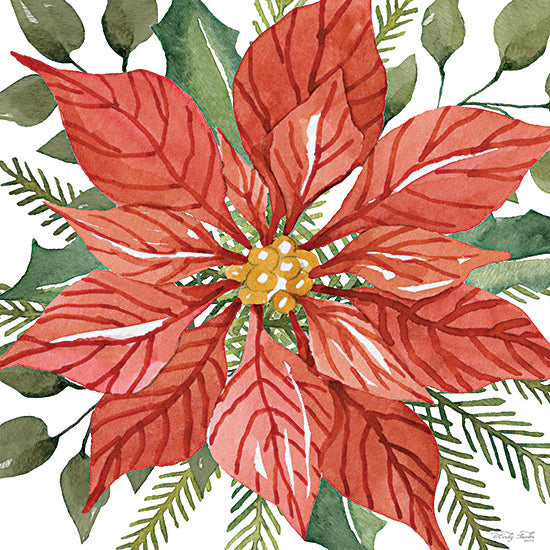 Cindy Jacobs CIN3311 - CIN3311 - Red Poinsettia - 12x12 Red Poinsettias, Poinsettia, Flowers, Christmas Flowers, Red, Greenery, Christmas, Holidays from Penny Lane