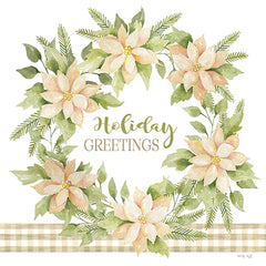 CIN3330 - Holiday Greetings Wreath - 12x12