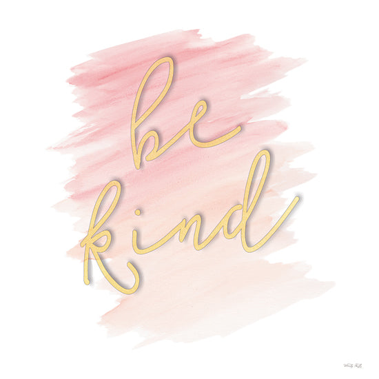 Cindy Jacobs CIN3345 - CIN3345 - Be Kind - 12x12 Be Kind, Motivational, Gold, Pink, Tween, Typography, Signs from Penny Lane