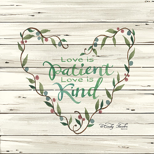 Cindy Jacobs CIN338 - Love is Patient Heart Wreath - Inspirational, Religious, Wreath from Penny Lane Publishing
