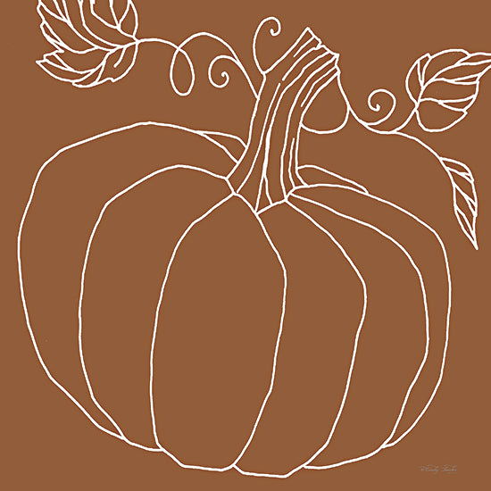 Cindy Jacobs CIN3421 - CIN3421 - Simple Pumpkin II - 12x12 Pumpkin, Fall, Autumn, Simplistic from Penny Lane