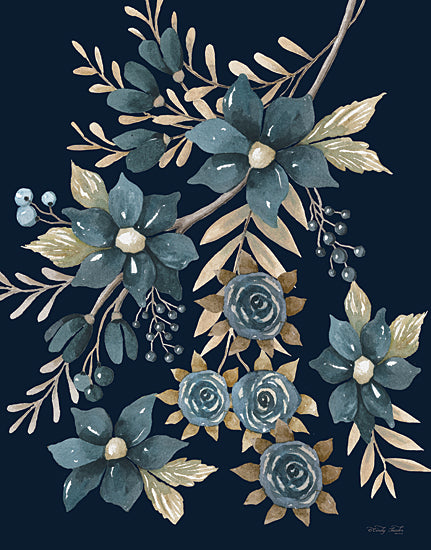 Cindy Jacobs CIN3471 - CIN3471 - Beautiful Blue Blooms I - 12x16 Flowers, Blue Flowers, Cottage/Country, Fall, Blue & Cream from Penny Lane