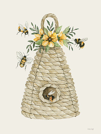 Cindy Jacobs CIN3494 - CIN3494 - Bee Hive Home - 12x16 Bees, Flowers, Hive, Bee Skep, Home from Penny Lane