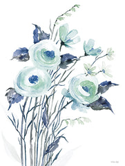 CIN3507 - Hallow Blue Floral I - 12x16