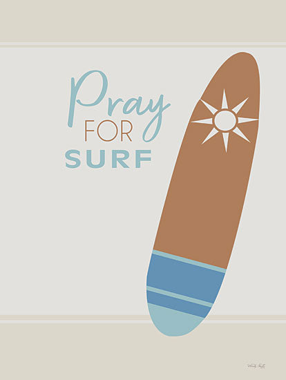 Cindy Jacobs CIN3542 - CIN3542 - Pray for Surf - 12x16 Pray for Surf, Surfboard, Surfing, Sports, Coastal, Typography, Signs from Penny Lane
