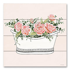 CIN3612PAL - Pink Floral Bath Tub II - 12x12