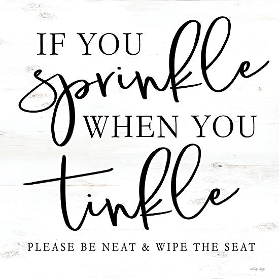 Cindy Jacobs CIN3619 - CIN3619 - Sprinkle When You Tinkle - 12x12 Bath, Bathroom, Humorous, Sprinkle When You Tinkle, Black & White, Typography, Signs from Penny Lane