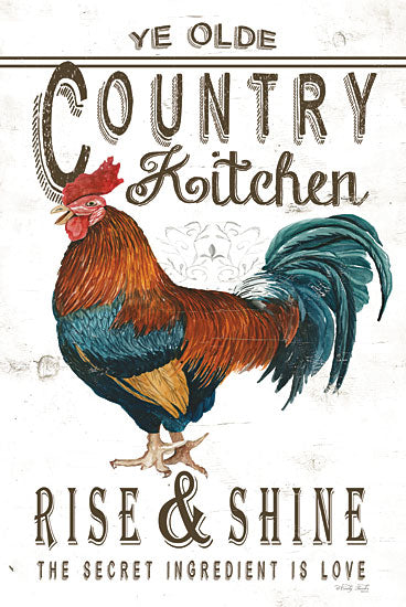 Cindy Jacobs CIN3663 - CIN3663 - Country Kitchen - 12x18 Kitchen, Ye Olde Country Kitchen, Typography, Signs, Textual Art, Rooster, Farm, Farmhouse/Country from Penny Lane