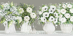 CIN3675 - White Blooms in a Row   - 18x9