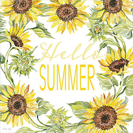 Cindy Jacobs CIN3713 - CIN3713 - Hello Summer - 12x12 Summer, Typography, Signs, Flowers, Sunflowers, Farmhouse/Country from Penny Lane