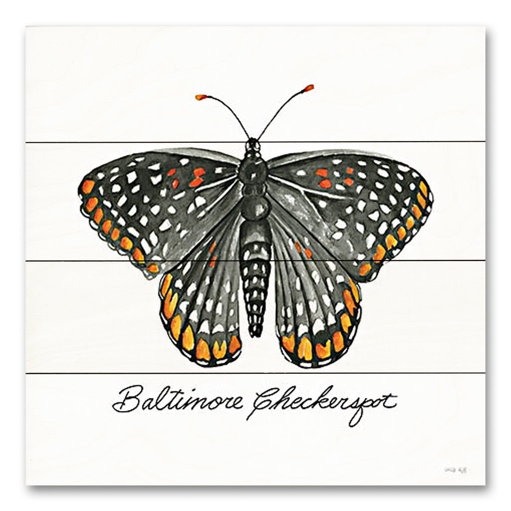 Cindy Jacobs CIN3734PAL - CIN3734PAL - Baltimore Checkerspot - 12x12 Butterfly, Baltimore Checkerspot Butterfly, Black & Orange Butterfly, Nature, Signs, Spring from Penny Lane