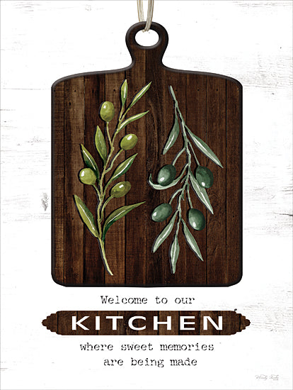 Cindy Jacobs CIN3777 - CIN3777 - Welcome to Our Kitchen - 12x16 Kitchen, Inspirational, Welcome to Our Kitchen, Typography, Signs, Textual Art, Cutting Board, Olives, French Country from Penny Lane