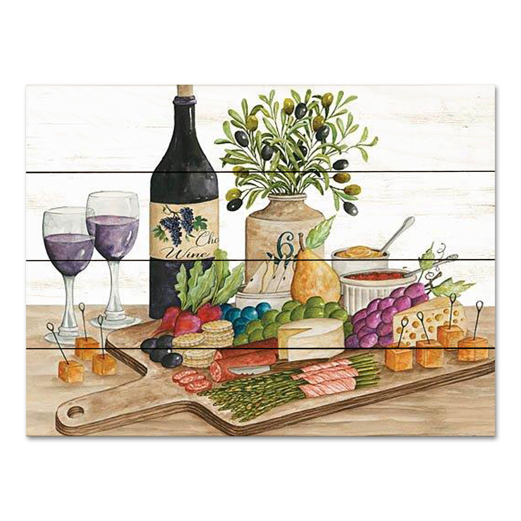 Cindy Jacobs CIN3799PAL - CIN3799PAL - Let's Celebrate I - 16x12 Kitchen, Wine, Cheese, Charcuterie Board, Snacks, Fruit, Olives, Vegetables, Party, Celebration from Penny Lane