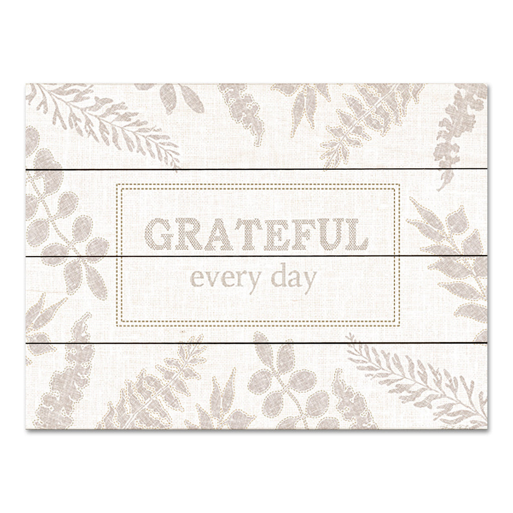 Cindy Jacobs CIN3884PAL - CIN3884PAL - Grateful Every Day - 16x12 Inspirational, Grateful, Grateful Every Day, Typography, Signs, Textual Art, Greenery, Neutral Palette from Penny Lane