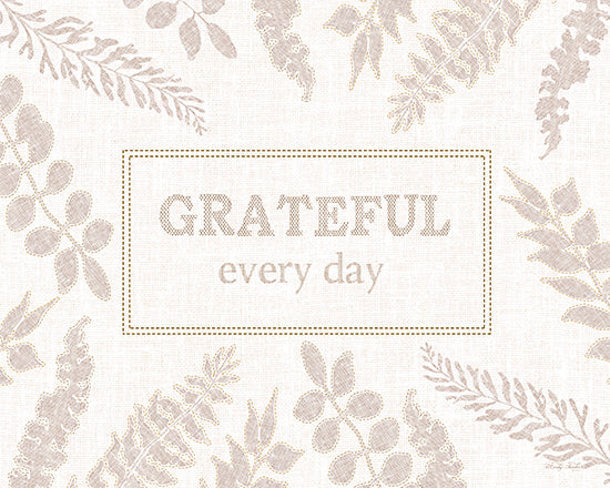 Cindy Jacobs CIN3884 - CIN3884 - Grateful Every Day - 16x12 Inspirational, Grateful, Grateful Every Day, Typography, Signs, Textual Art, Greenery, Neutral Palette from Penny Lane