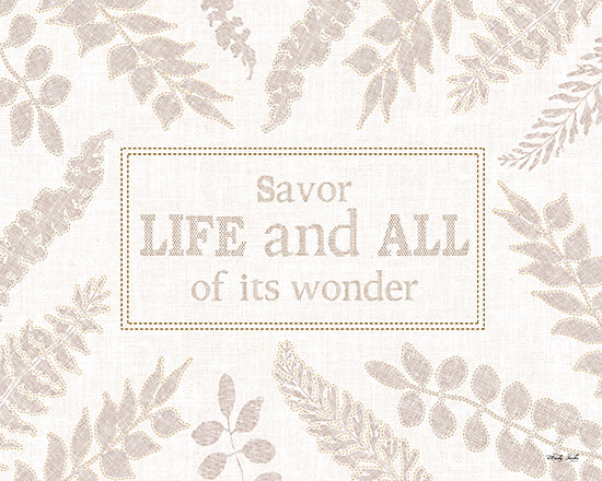 Cindy Jacobs CIN3885 - CIN3885 - Savor Life - 16x12 Inspirational, Savor Life and All of Its Wonder, Typography, Signs, Textual Art, Greenery, Neutral Palette from Penny Lane