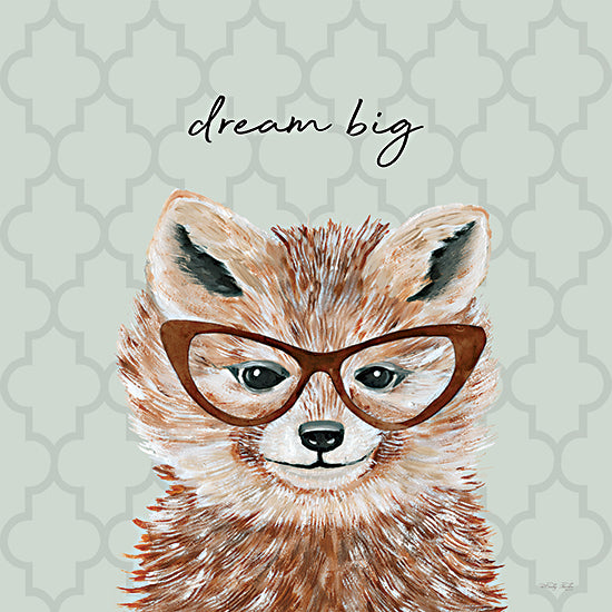 Cindy Jacobs CIN3901 - CIN3901 - Dream Big Fox - 12x12 Inspiritional, Fox, Dream Big, Typography, Signs, Textual Art, Children from Penny Lane