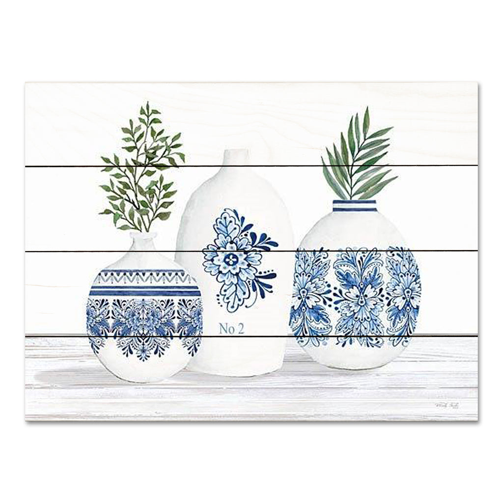 Cindy Jacobs CIN3906PAL - CIN3906PAL - French Chinoiserie Vases I - 16x12 Still Life, French Chinoiserie Vases, Greenery, Blue & White Pottery, French Country from Penny Lane