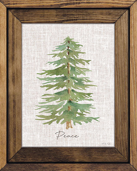 Cindy Jacobs CIN3945 - CIN3945 - Peace Woodland Tree - 12x16 Christmas, Holidays, Tree, Woodland Tree, Peace, Typography, Signs, Textual Art, Framed  from Penny Lane