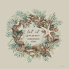 CIN3950 - Let It Snow Seashell Wreath - 12x12