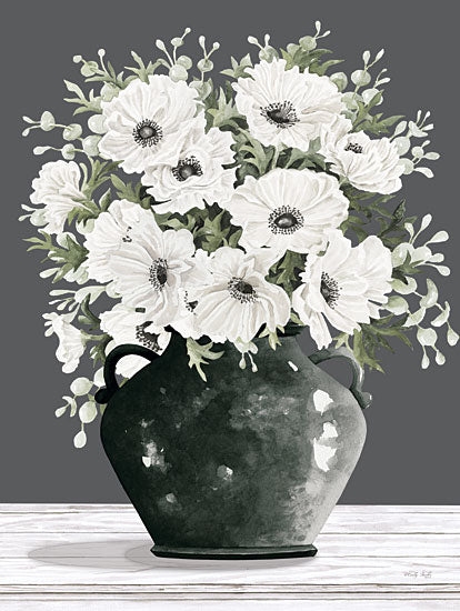 Cindy Jacobs CIN4017 - CIN4017 - Charming Poppies - 12x16 Flowers, Poppies, White Poppies, Vase, Dark Background, Spring from Penny Lane