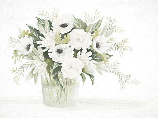 Cindy Jacobs CIN4022 - CIN4022 - Fresh Blooms I - 16x12 Flowers, White Flowers, Greenery, Bouquet, Cottage/Country, Neutral Palette from Penny Lane