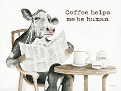 CIN4051 - Coffee Helps Me Be Human - 16x12