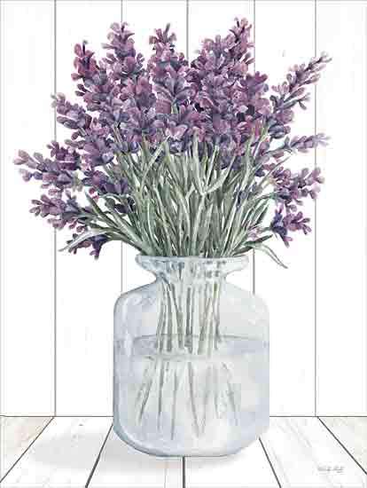 Cindy Jacobs CIN4067 - CIN4067 - Lavender Dreams - 12x16 Herbs, Lavender, Vase, Bouquet, Farmhouse/Country, Wood Background, Still Life from Penny Lane