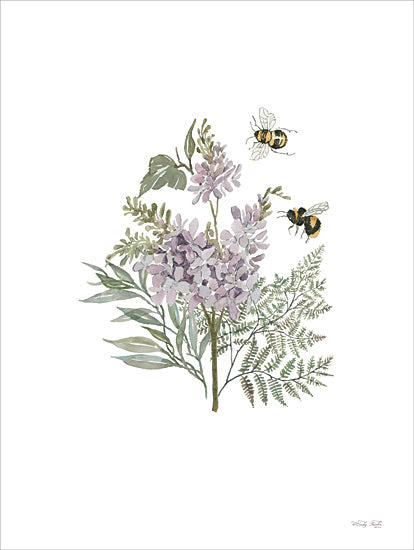 Cindy Jacobs CIN4082 - CIN4082 - Lilac Botanical - 12x16 Lilacs, Flowers, Greenery, Bees, Botanical from Penny Lane