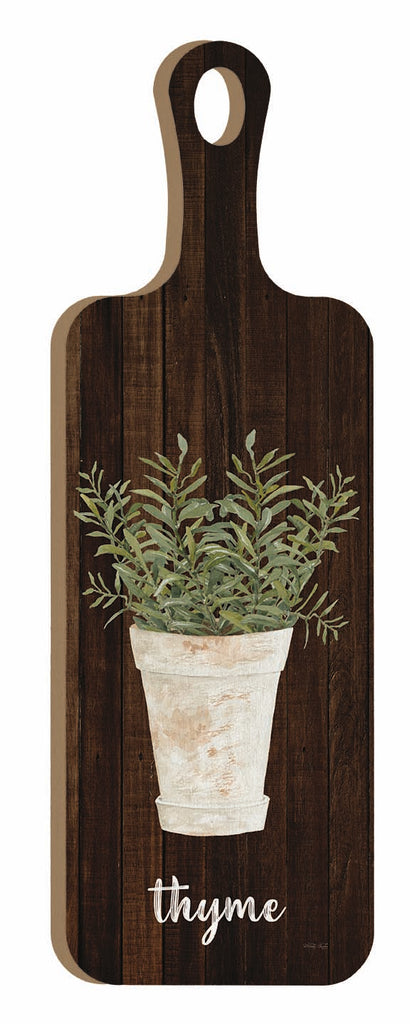 Cindy Jacobs CIN4095CB - CIN4095CB - Thyme - 6x18 Kitchen, Cutting Board, Herbs, Potted Herbs, Thyme, Typography, Signs, Textual Art from Penny Lane