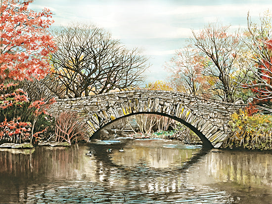 Cindy Jacobs CIN4114 - CIN4114 - Gapstow Bridge - 16x12 Landscape, Bridge, Gapstow Bridge, Central Park, New York City, Fall, Trees, Reflection, Pond from Penny Lane