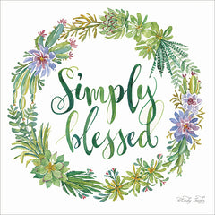 CIN422 - Simply Blessed Succulent Wreath - 12x12