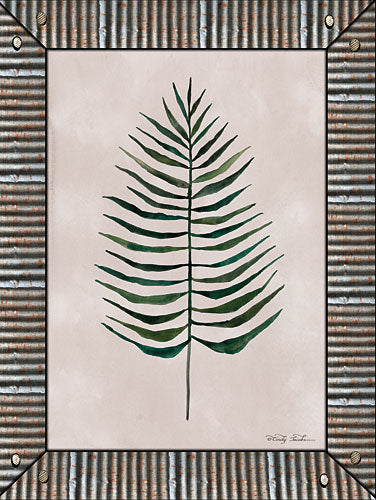 Cindy Jacobs CUB674 - Areca Leaf Galvanized - Botanical, Leaf, Metal from Penny Lane Publishing