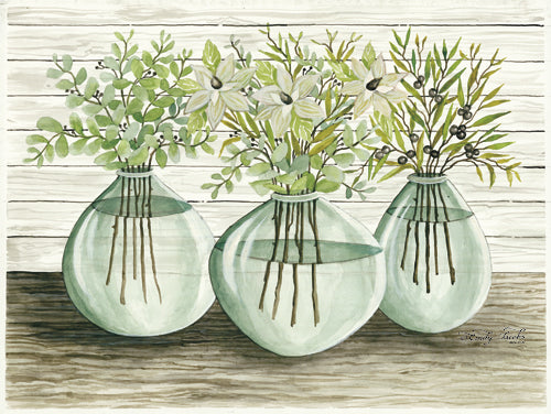 Cindy Jacobs CIN698 - Eucalyptus in Glass Vases - Eucalyptus, Glass Vase from Penny Lane Publishing