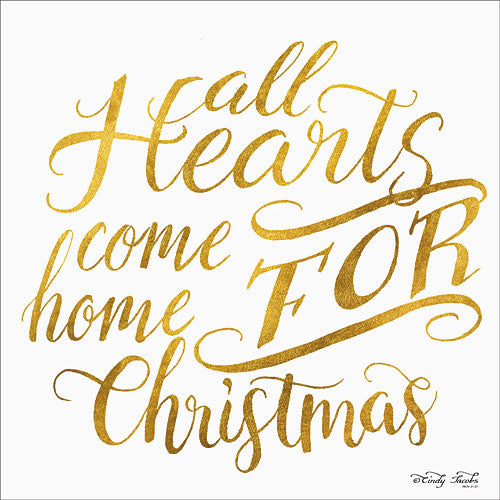 Cindy Jacobs CIN758 - Come Home for Christmas  - Holiday, Gold, Signs, Inspirational, Hearts from Penny Lane Publishing