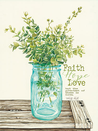 Cindy Jacobs CIN820 - Faith, Hope, Love and Eucalyptus - Faith, Love, Jar, Eucalyptus from Penny Lane Publishing