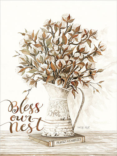 Cindy Jacobs CIN827 - Bless Our Nest Cotton Bouquet - Pitcher, Books, Cotton, Bless from Penny Lane Publishing