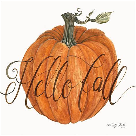 Cindy Jacobs CIN886 - Hello Fall Pumpkin - Hello, Autumn, Pumpkin, Wood Planks from Penny Lane Publishing