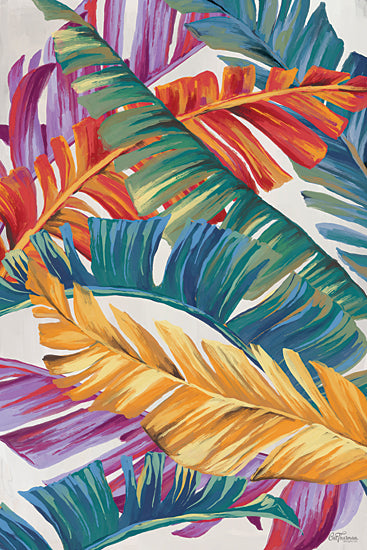 Cat Thurman Designs CTD108 - CTD108 - Bright Banana Leaves 1 - 12x18 Abstract, Tropical, Banana Leaves, Bright, Colorful from Penny Lane